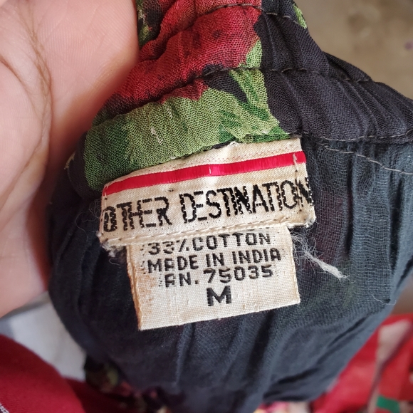 Vintage 90s patchwork tiered maxi skirt - Picture 4 of 5